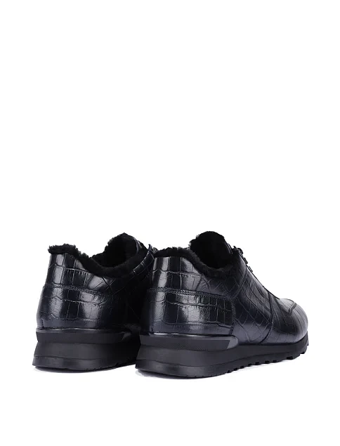 Чоловічі кросівки шкіряні сині - фото 4 - Miraton