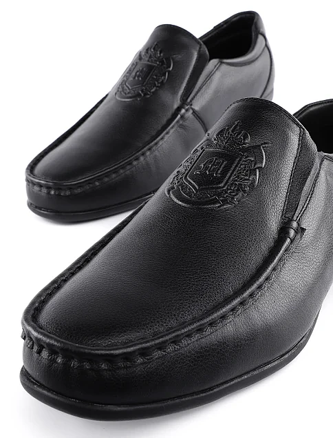 Чоловічі мокасини шкіряні чорні - фото 5 - Miraton