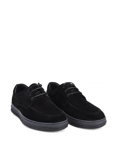 Мужские туфли Miguel Miratez замшевые черные - фото 3 - Miraton