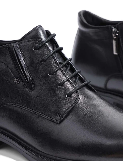 Мужские ботинки Miguel Miratez кожаные черные - фото 5 - Miraton