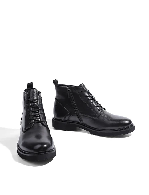 Мужские ботинки Miguel Miratez кожаные черные - фото 2 - Miraton
