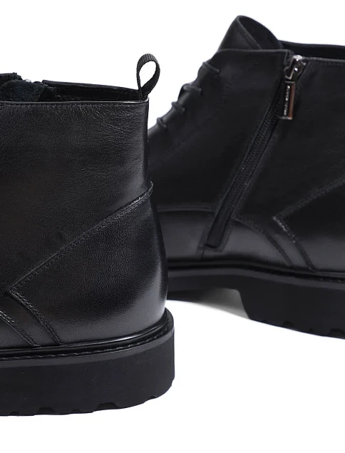 Мужские ботинки Miguel Miratez кожаные черные - фото 5 - Miraton