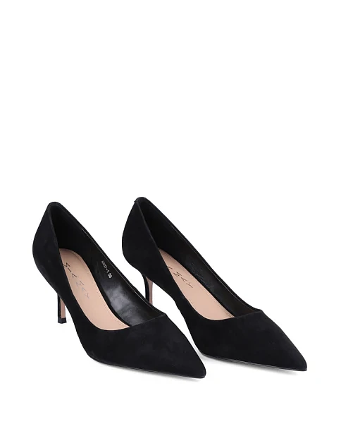 Женские туфли Mia May велюровые черные - фото 3 - Miraton