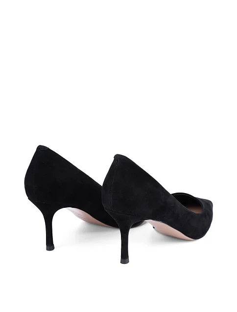 Женские туфли Mia May велюровые черные - фото 4 - Miraton