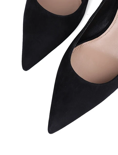 Женские туфли Mia May велюровые черные - фото 5 - Miraton