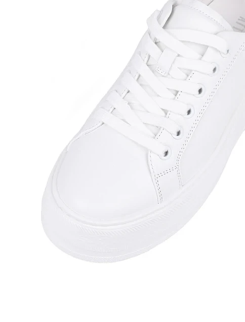 Женские кеды MIRATON кожаные белые - фото 5 - Miraton