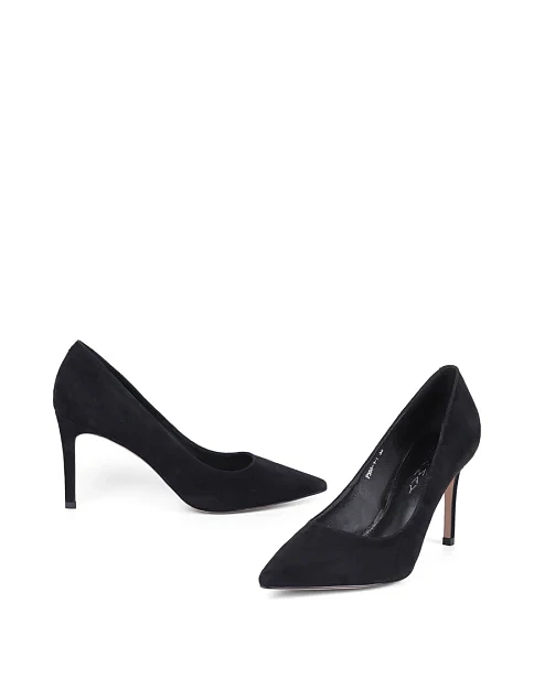 Женские туфли Mia May велюровые черные - фото 2 - Miraton