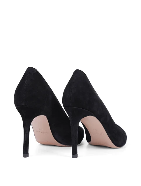 Женские туфли Mia May велюровые черные - фото 4 - Miraton