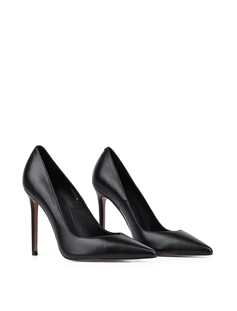 Женские туфли Mia May кожаные черные - фото 3 - Miraton