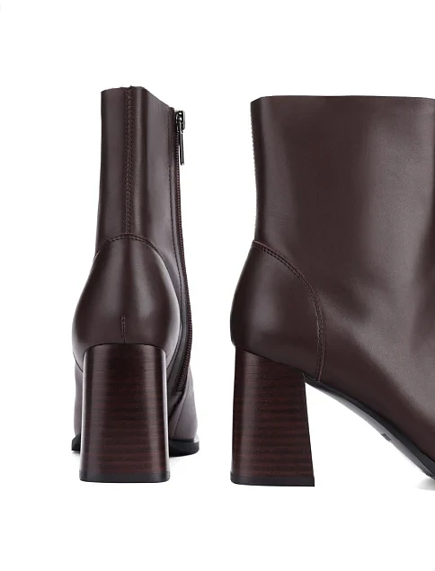 Женские ботинки MIRATON кожаные коричневые - фото 2 - Miraton