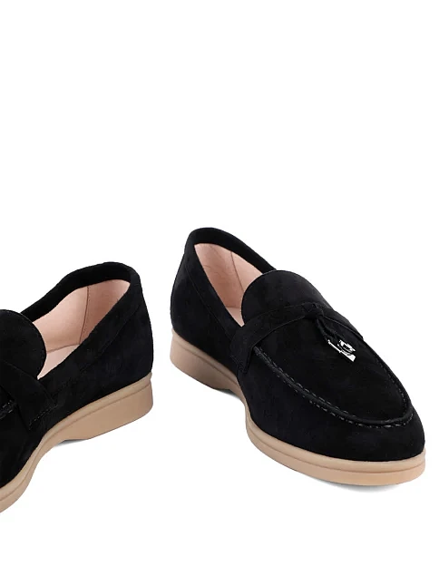 Жіночі сліпери Attizzare велюрові чорні - фото 5 - Miraton