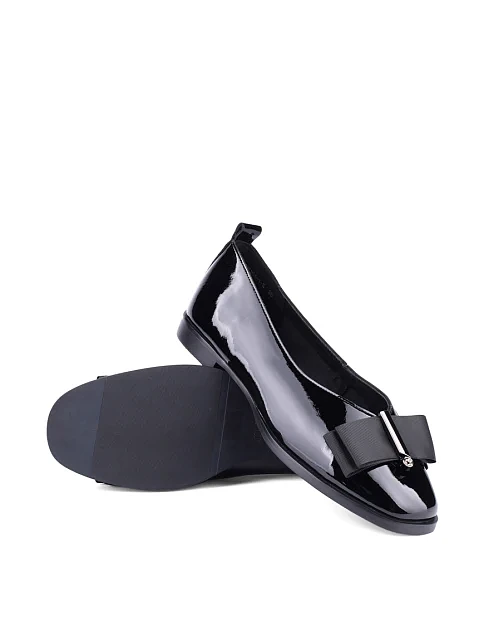 Женские балетки MIRATON лаковые черные - фото 5 - Miraton