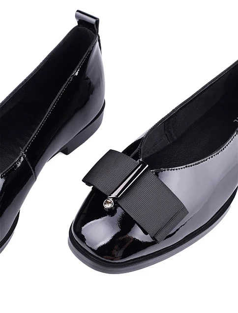 Женские балетки MIRATON лаковые черные - фото 6 - Miraton