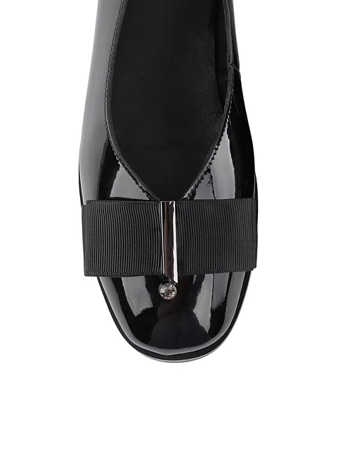 Женские балетки MIRATON лаковые черные - фото 7 - Miraton