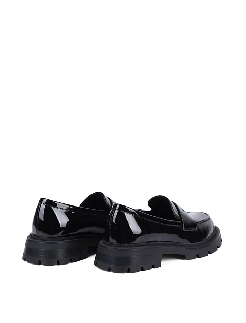 Женские туфли MIRATON из наплака черные - фото 4 - Miraton