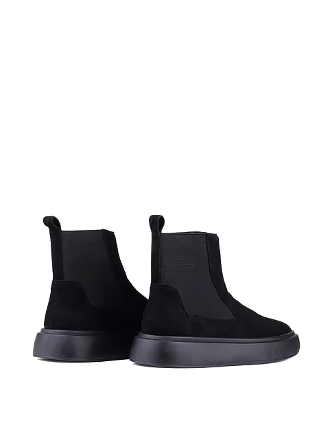 Женские ботинки Attizzare велюровые черные - фото 4 - Miraton