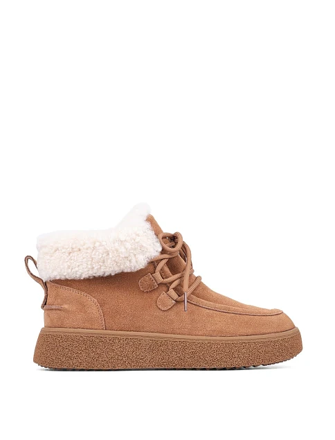 Жіночі черевики Attizzare велюрові бежеві - фото 2 - Miraton