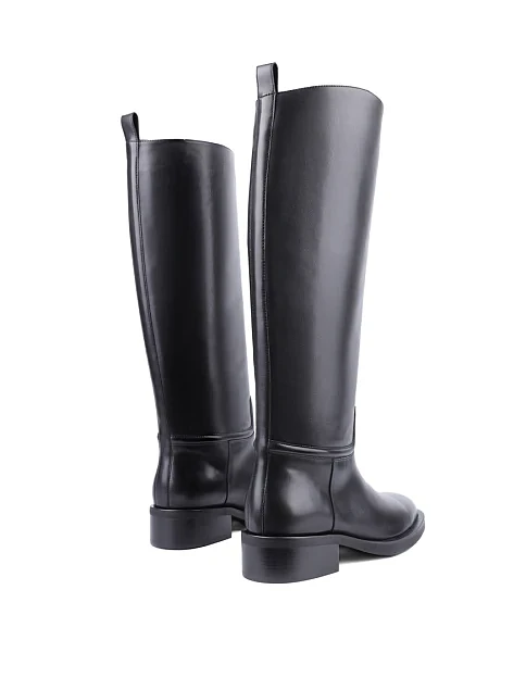 Женские сапоги Attizzare кожаные черные - фото 4 - Miraton
