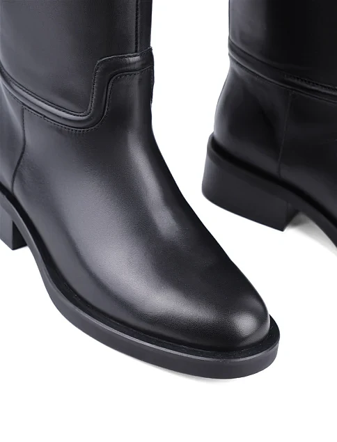 Женские сапоги Attizzare кожаные черные - фото 5 - Miraton