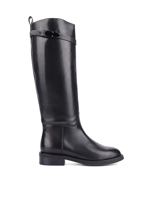 Женские сапоги Attizzare кожаные черные - фото 1 - Miraton