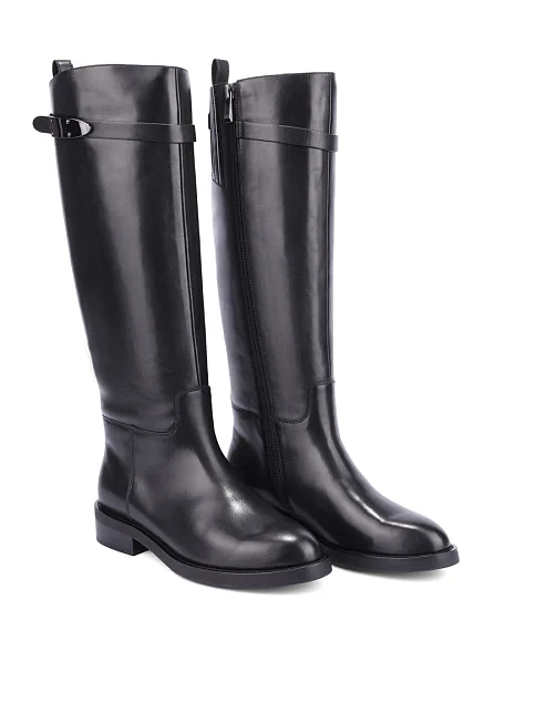 Женские сапоги Attizzare кожаные черные - фото 3 - Miraton