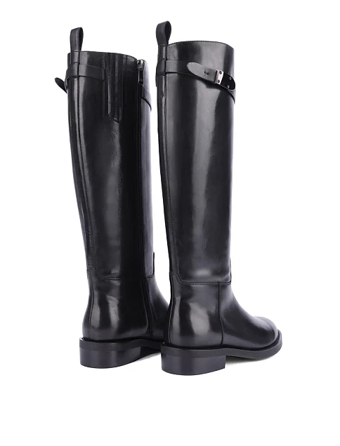 Женские сапоги Attizzare кожаные черные - фото 4 - Miraton