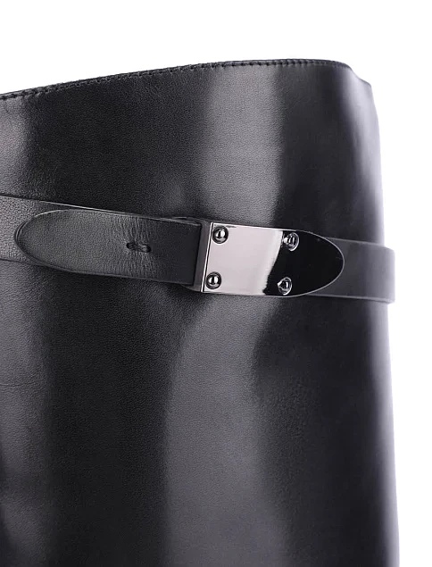 Женские сапоги Attizzare кожаные черные - фото 5 - Miraton