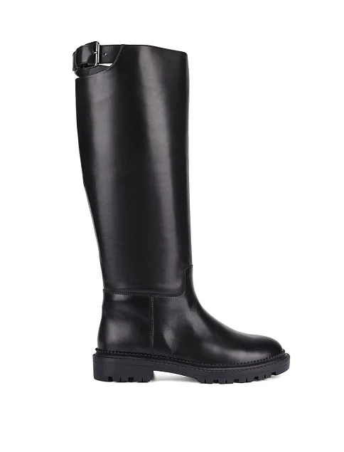 Женские сапоги Attizzare кожаные черные - фото 1 - Miraton