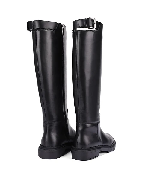 Женские сапоги Attizzare кожаные черные - фото 4 - Miraton