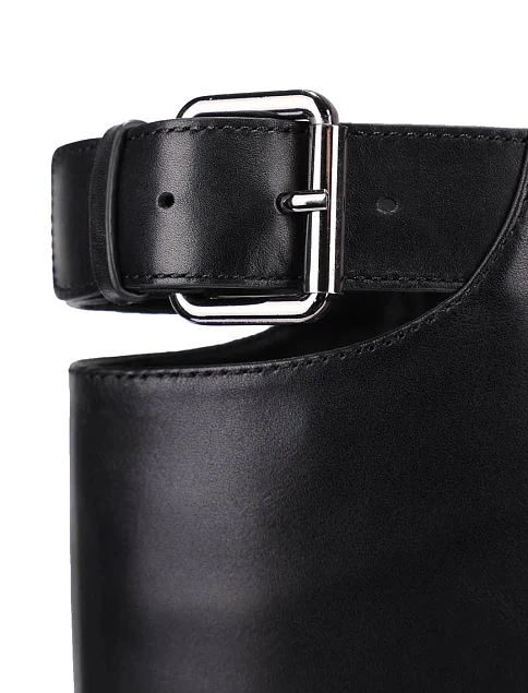 Женские сапоги Attizzare кожаные черные - фото 5 - Miraton