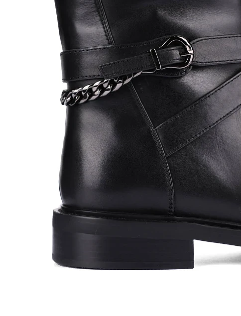 Женские сапоги Attizzare кожаные черные - фото 3 - Miraton