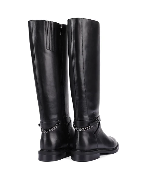 Женские сапоги Attizzare кожаные черные - фото 5 - Miraton