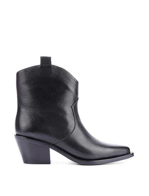 Жіночі черевики MIRATON шкіряні чорні - фото 1 - Miraton