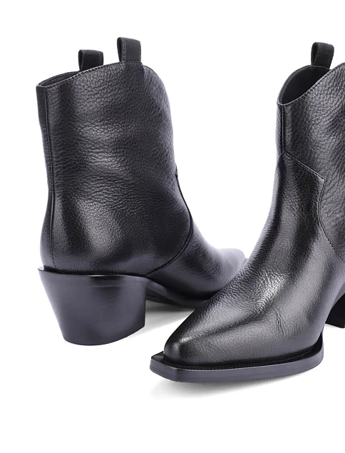 Жіночі черевики MIRATON шкіряні чорні - фото 2 - Miraton