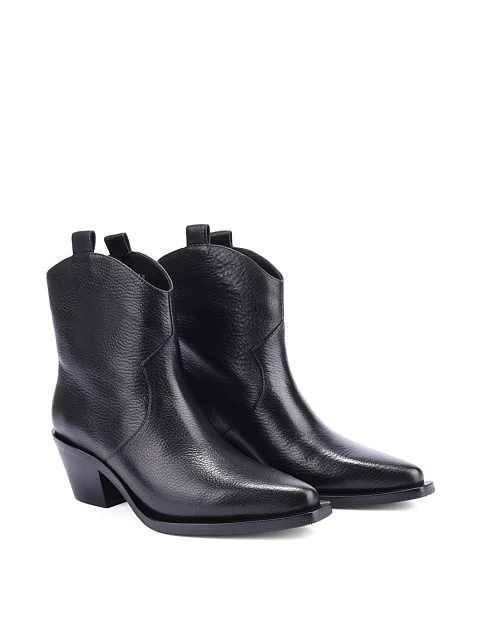 Жіночі черевики MIRATON шкіряні чорні - фото 3 - Miraton