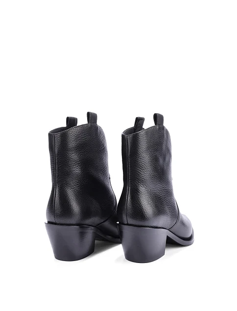 Жіночі черевики MIRATON шкіряні чорні - фото 4 - Miraton