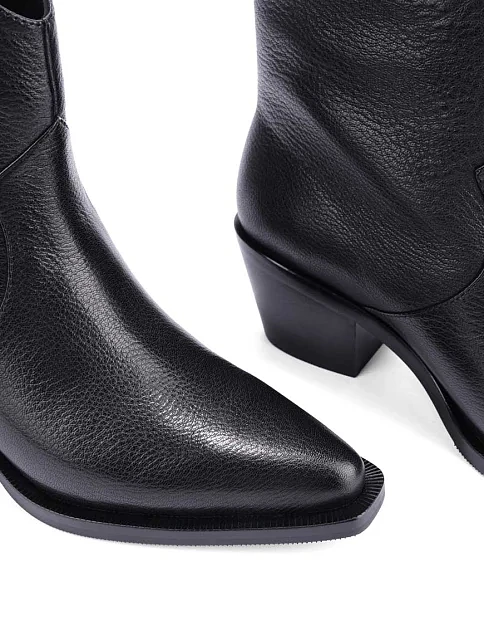 Жіночі черевики MIRATON шкіряні чорні - фото 5 - Miraton