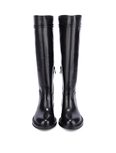 Женские сапоги Attizzare кожаные черные - фото 2 - Miraton