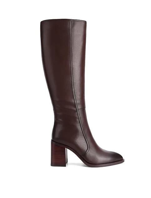 Женские сапоги Attizzare кожаные коричневые - фото 1 - Miraton