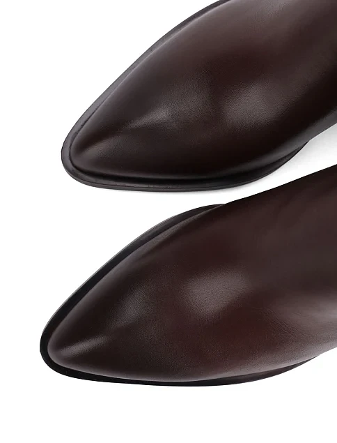 Женские сапоги Attizzare кожаные коричневые - фото 5 - Miraton