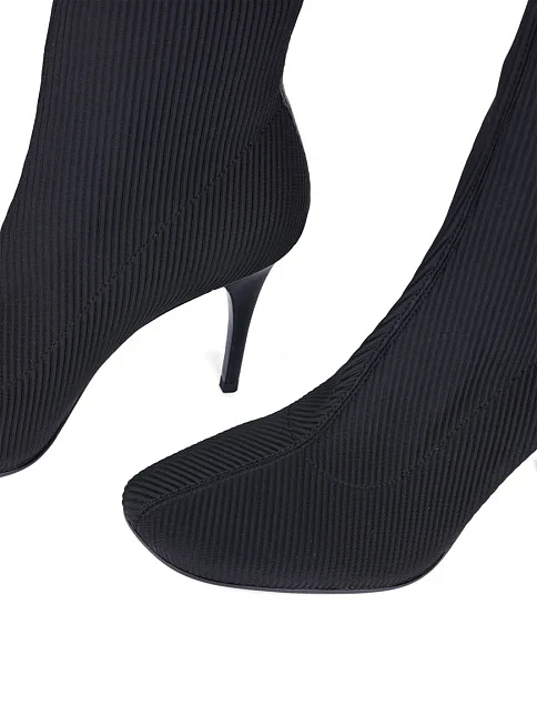 Женские ботинки MIRATON тканевые черные - фото 5 - Miraton