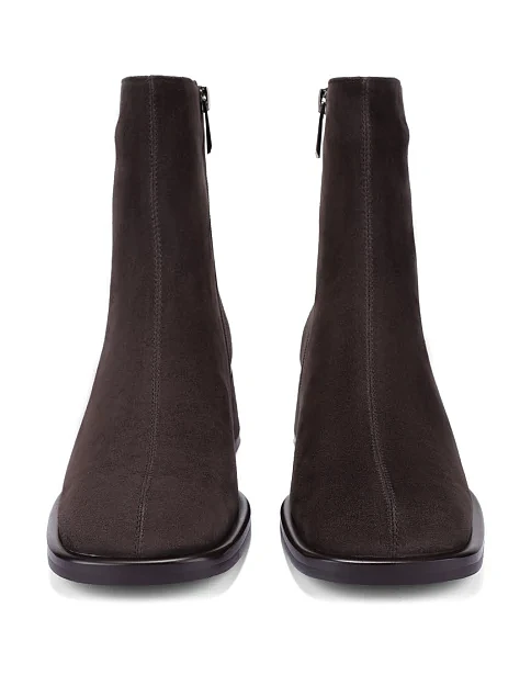 Женские ботинки велюровые серые - фото 2 - Miraton