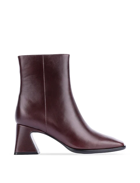 Женские ботинки MIRATON кожаные бордовые - фото 1 - Miraton