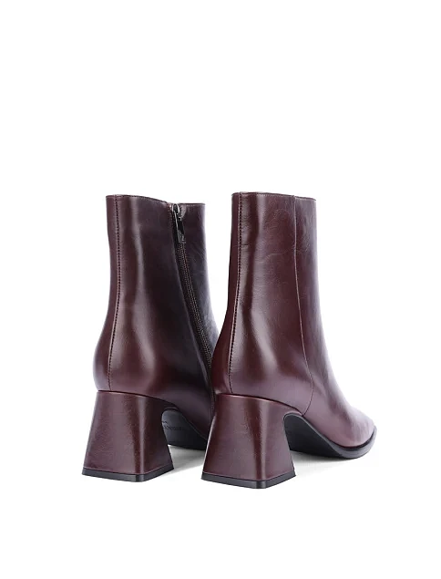 Женские ботинки MIRATON кожаные бордовые - фото 4 - Miraton