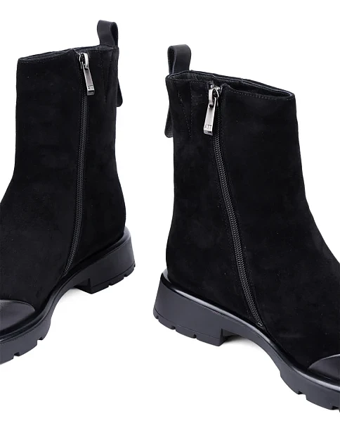 Жіночі черевики Attizzare велюрові чорні - фото 2 - Miraton