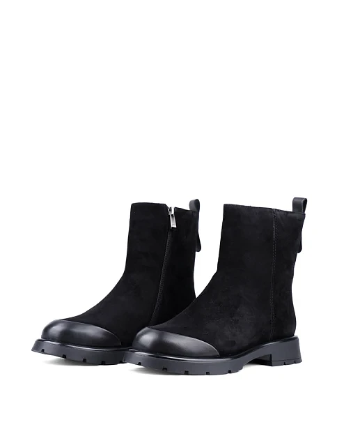 Жіночі черевики Attizzare велюрові чорні - фото 3 - Miraton