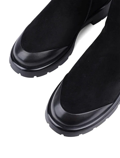 Жіночі черевики Attizzare велюрові чорні - фото 5 - Miraton