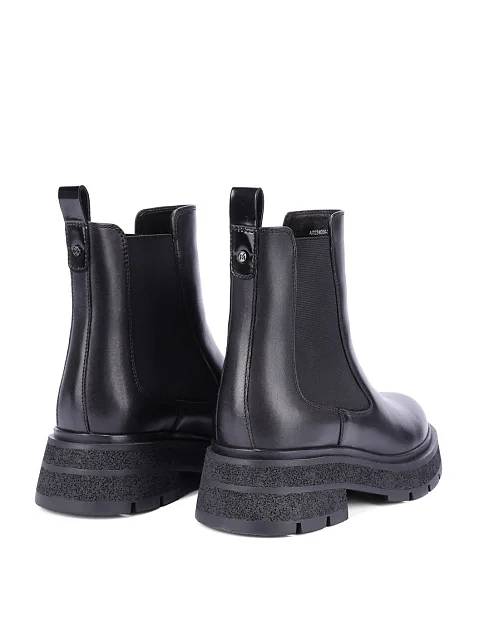 Женские ботинки челси MIRATON кожаные черные - фото 4 - Miraton