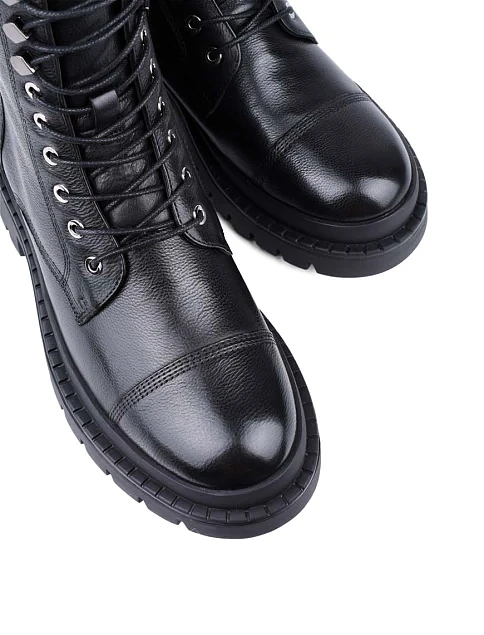 Женские ботинки Attizzare кожаные черные - фото 5 - Miraton