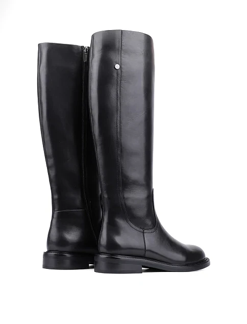 Женские сапоги Attizzare кожаные черные - фото 4 - Miraton